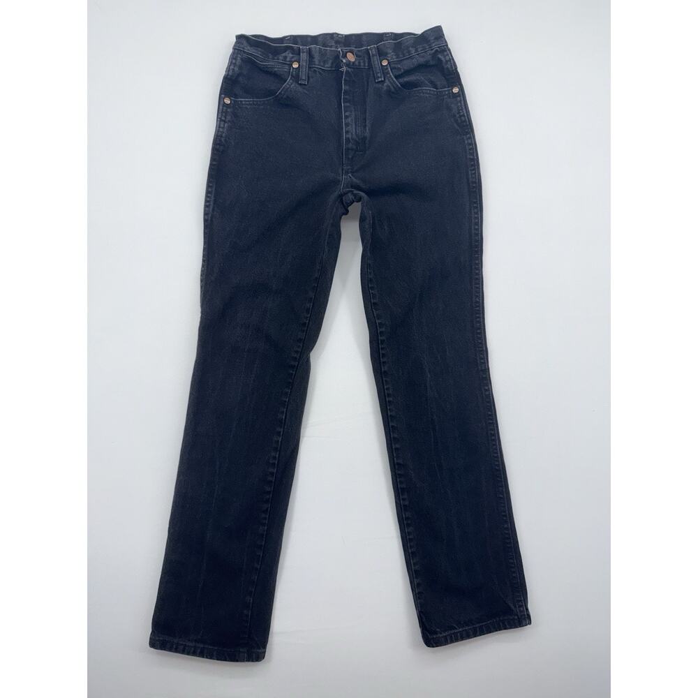 Vintage Wrangler Jeans Mens 29x32 Black Cowboy Cut Western Rodeo